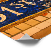 Vintage 51st Street, Times Square, Manhattan, NYC Poster (Ecke)