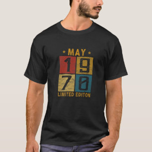 Vintage 52. Geburtstag Mai 1970 Geboren 1970 52 Ja T-Shirt
