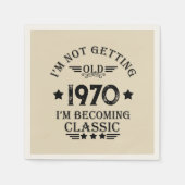 Vintage 55. Geburtstagsparty Serviette (Vorderseite)