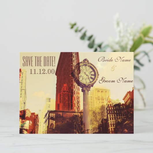 Vintage 5. einladung (Stehend Vorderseite)