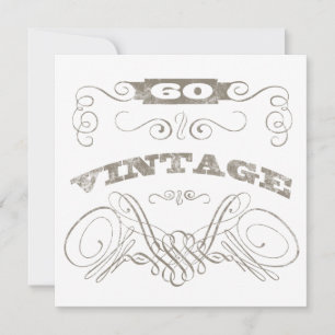 Vintage 60. Geburtstag Karte