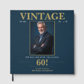 Vintage 60 Geburtstagserinnerungen Gästebuch (Vorderseite)