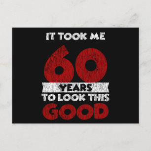 Vintage 60 Jahre alte lustige 60. Geburtstagsgesch Postkarte