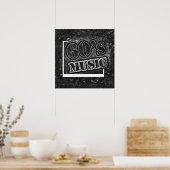 Vintage 60er Jahre Musik - Poster (Küche)