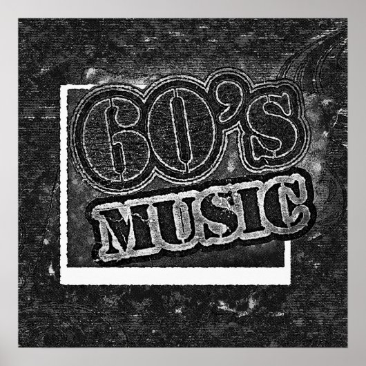Vintage 60er Jahre Musik - Poster (Vorne)