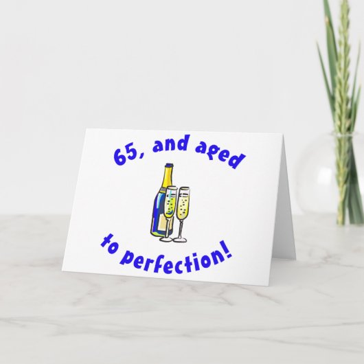 Vintage 65. Geburtstagsgeschenke Karte (Vorderseite)