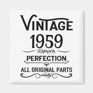 Vintage 65. Geburtstagsparty Magnet