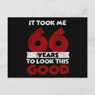Vintage 66 Jahre alte lustige Geschenke zum 66. Ge Postkarte