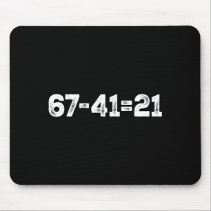 Vintage 67-2141 Lustiges Gen Z-Mathe-Meme Trend-Rü Mousepad
