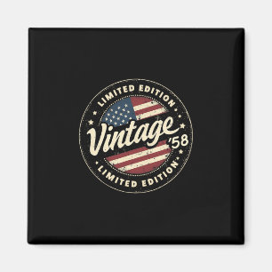 Vintage 67. Geburtstag Männer Geboren 1958 67 Jahr Magnet