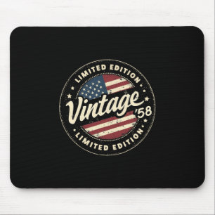 Vintage 67. Geburtstag Männer Geboren 1958 67 Jahr Mousepad