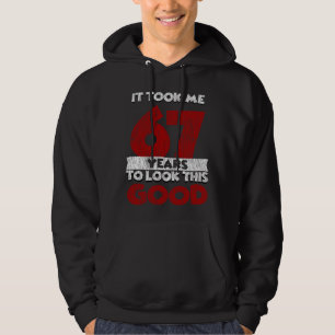 Vintage 67 Jahre alt Lustiges 67. Geburtstagsgesch Hoodie