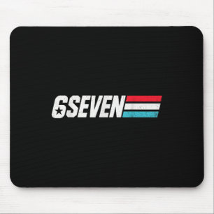 Vintage 67 Meme Retro 6 Sieben  Mousepad