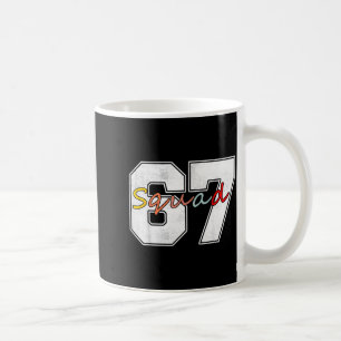 Vintage 67 Zahlen 6 7 Gehirn Fäulnis Meme Lustig S Kaffeetasse
