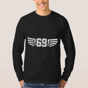 Vintage 69 Sixty Nine Geflügeltes Zahlensymbol Coo T-Shirt