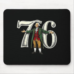 Vintage 6-7 7-6 George Washington 67 Sechs Sieben  Mousepad