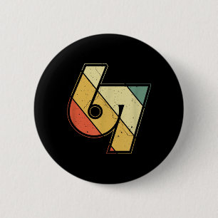 Vintage 6 7 Meme Six Seven Namaste Lustiger Hallow Button