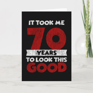 Vintage 70 Jahre alte lustige 70. Geburtstagsgesch Karte