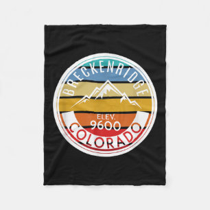 Vintage 70er 80er Breckenridge Colorado Rocky Moun Fleecedecke