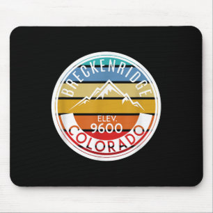 Vintage 70er 80er Breckenridge Colorado Rocky Moun Mousepad