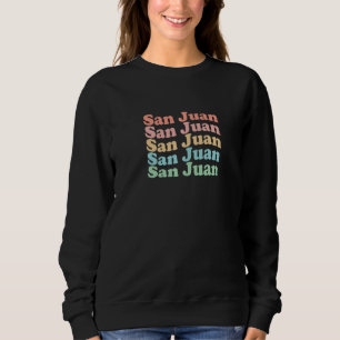 Vintage 70er Jahre Argentinien Hippie-Stadt - Retr Sweatshirt