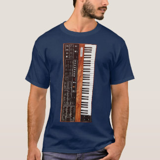 Vintage 70er Jahre Keyboard Synthesizer T-Shirt
