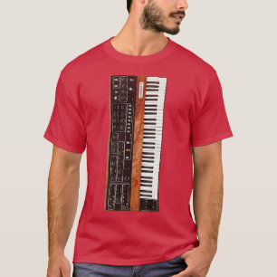 Vintage 70er Jahre Keyboard Synthesizer T-Shirt