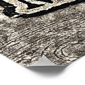 Vintage 70er-Jahre-Musik - Poster (Ecke)