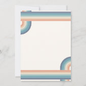 Vintage 70er Jahre Retro-Hochzeit Einladung (Rückseite)