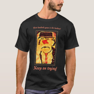 Vintage 70er Jahre Trauriger Clown Zeichnung (D1) T-Shirt