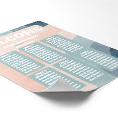 Vintage 70er-Rainbow-Hochzeitskarten Poster (Ecke)