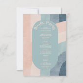 Vintage 70er Rainbow-Hochzeitsprogramme (Rückseite)