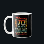 Vintage 70th Birthday  70 Years 840 Months Of Bein Kaffeetasse<br><div class="desc">Vintage 70th Birthday  70 Years 840 Months Of Being Awesome</div>