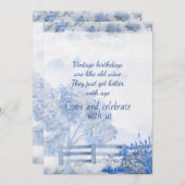 Vintage 75. Geburtstagsparty Einladung (Vorne/Hinten)