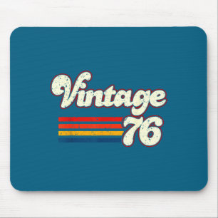 Vintage 76 Frohes 50. Geburtstags-Grafik-Art Mousepad