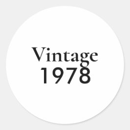 Vintage 78 chapter 47 runder aufkleber