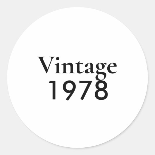 Vintage 78 chapter 47 runder aufkleber (Vorderseite)