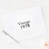Vintage 78 chapter 47 runder aufkleber (Umschlag)