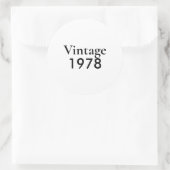 Vintage 78 chapter 47 runder aufkleber (Tasche)