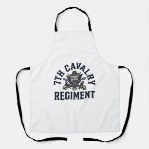 Vintage 7. Kavallerieregiment Brustdruck Design_1 Schürze