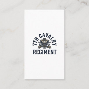 Vintage 7. Kavallerieregiment Brustdruck Design_1 Visitenkarte