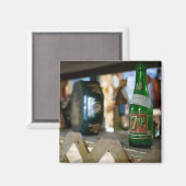 Vintage 7Up-Flasche Magnet (Vorderseite/Rückseite)