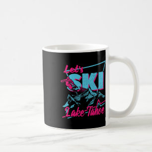 Vintage 80er 90er Skikleidung - Retro Lake Tahoe Kaffeetasse