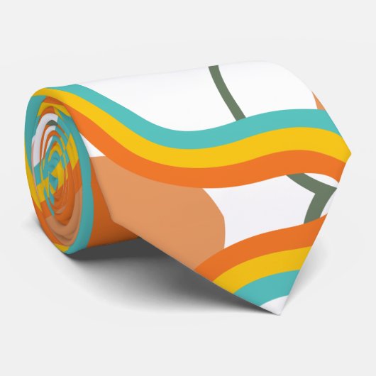 Vintage 80er-Ästhetik Krawatte (Gerollt)