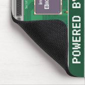 Vintage 80er Computer-Motherboard "Powered By Nost Mousepad (Ecke)