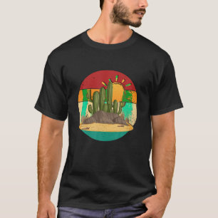 Vintage 80er Jahre Wüstenlandschaft Retroberge Süd T-Shirt