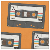 Vintage 80er-Kassettenband Stoff (Nahaufnahme)
