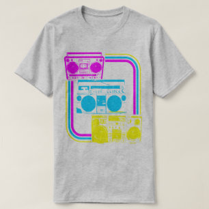 Vintage 80er Retro Boombox Radio T-Shirt