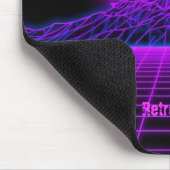 Vintage 80er Retrowave Bergszene Mousepad (Ecke)