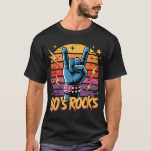 Vintage 80er Rockbands Eighties 80er Party Retro M T-Shirt